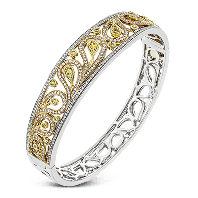 Bangle in 18k Gold with Diamonds