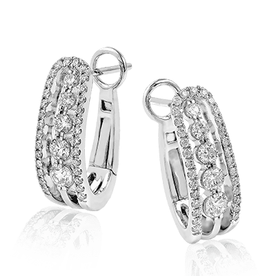 Earring in 18k Gold with Diamonds