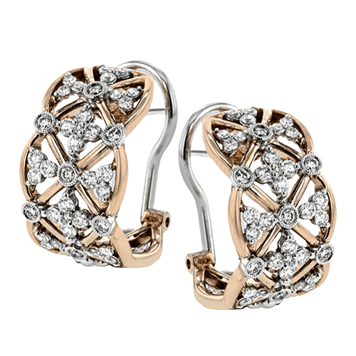 Earring in 18k Gold with Diamonds