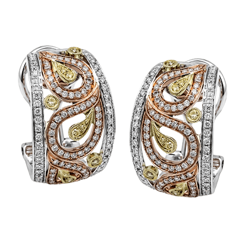 Earring in 18k Gold with Diamonds