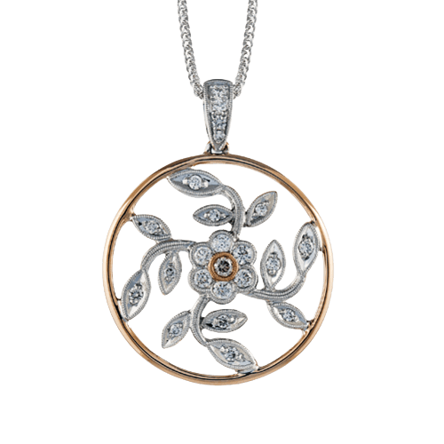 Pendant in 18k Gold with Diamonds