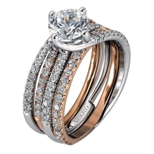 Wedding Set in 18k Gold with Diamonds