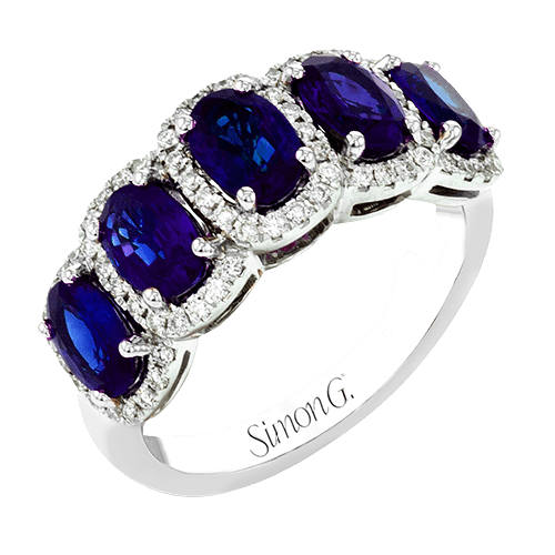 Color Ring in 18k Gold with Diamonds