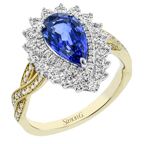 Color Ring in 18k Gold with Diamonds