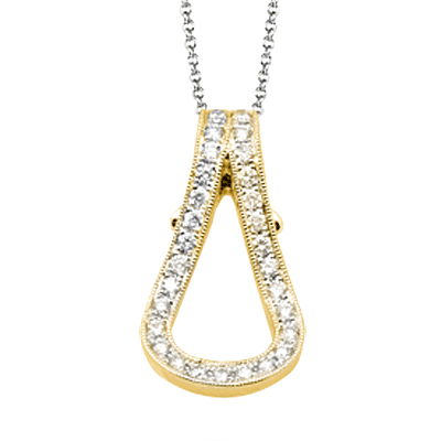 Pendant in 18k Gold with Diamonds
