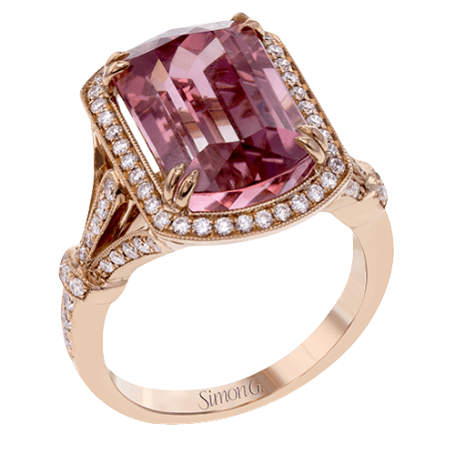 Color Ring in 18k Gold with Diamonds