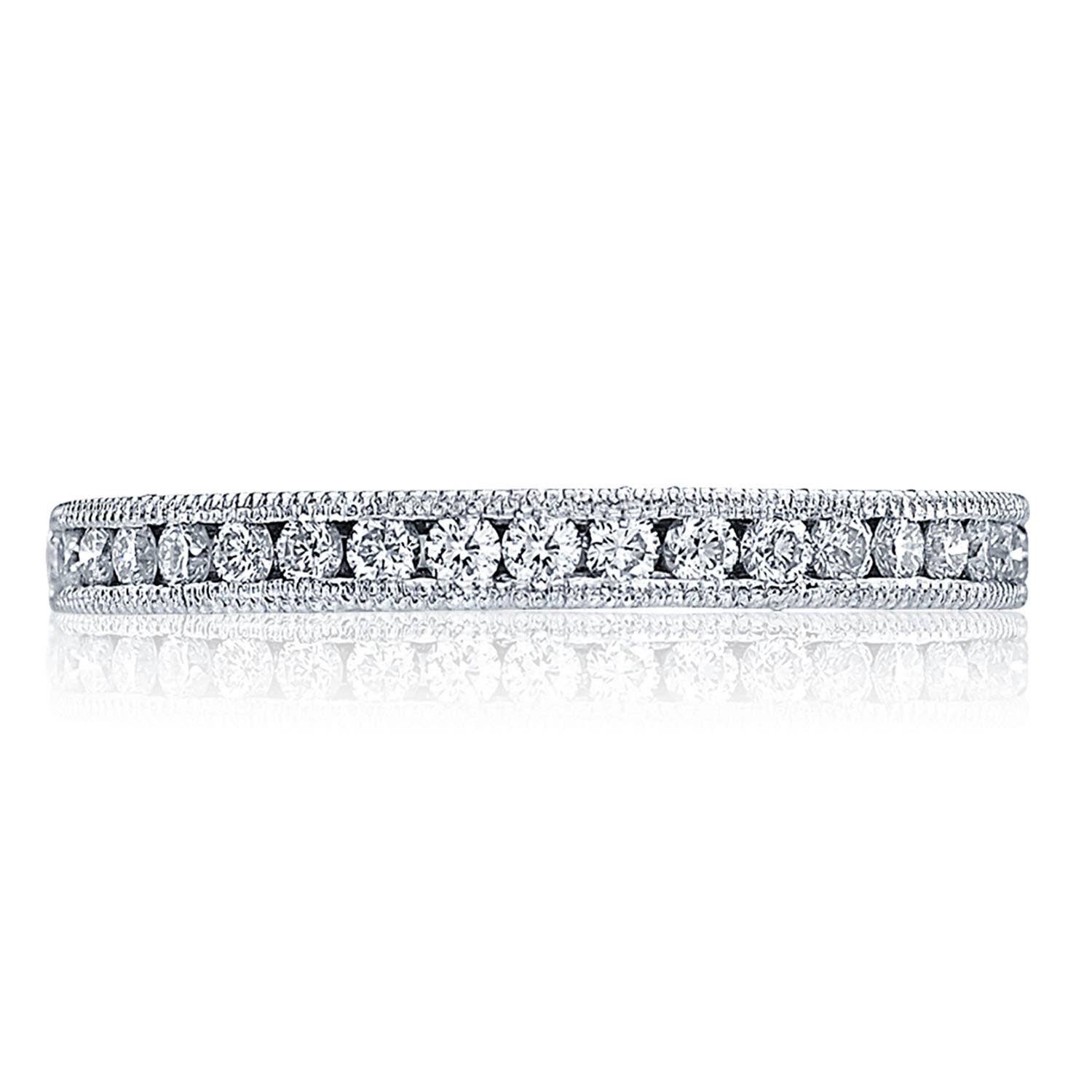 Channel Set Wedding Band