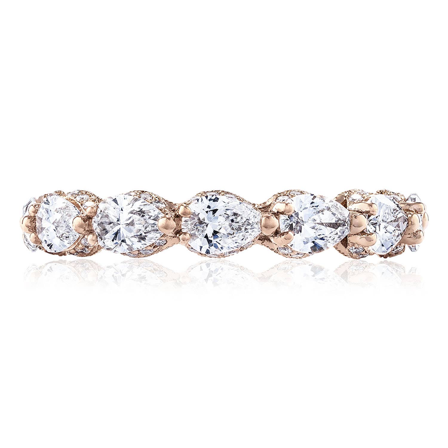 Pear Cut Diamond Eternity Band